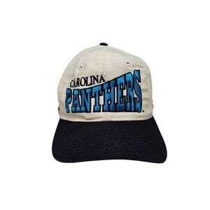 VTG Carolina Panthers Pro Line Apex One Spellout Hat Size 7 3/8 Fitted 90s